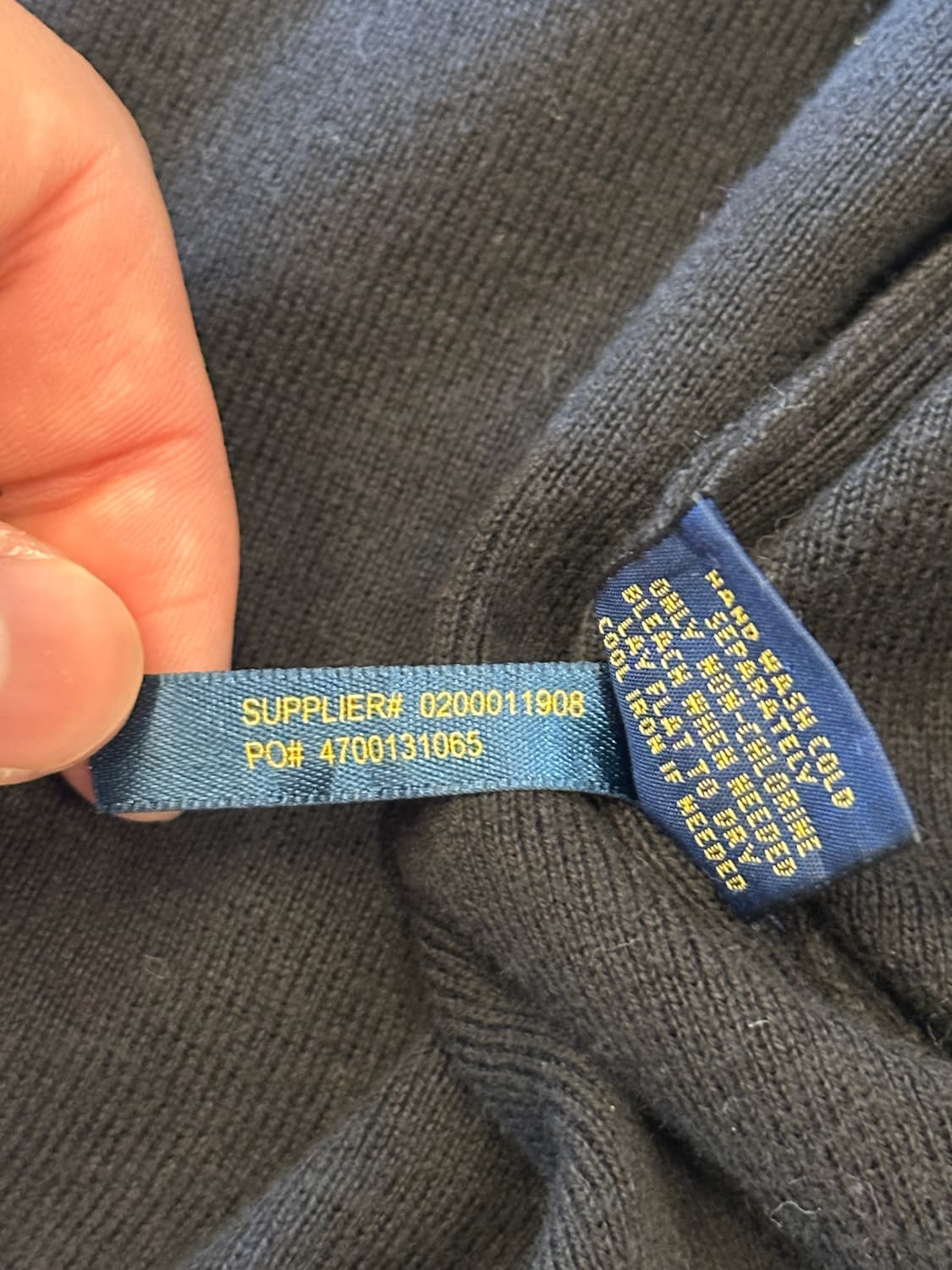 폴로 랄프로렌 니트 조끼 블랙 XL 상품이미지6