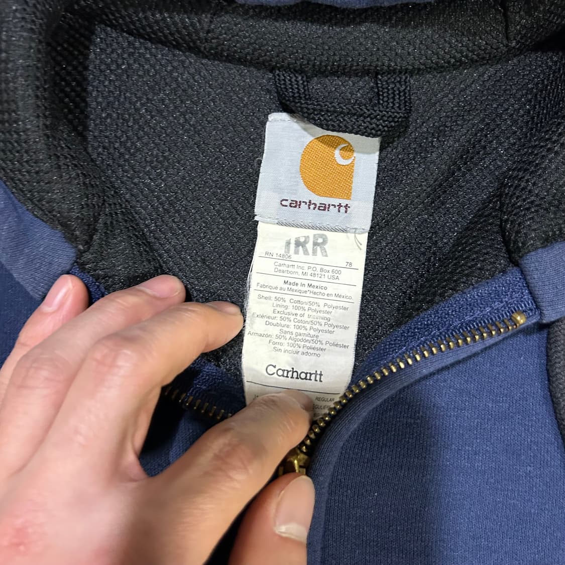 (XL)칼하트 써멀후드집업 상품이미지3
