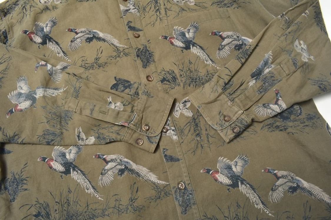 90S 빈티지 헌팅 셔츠 남방 XL N1283 상품이미지2