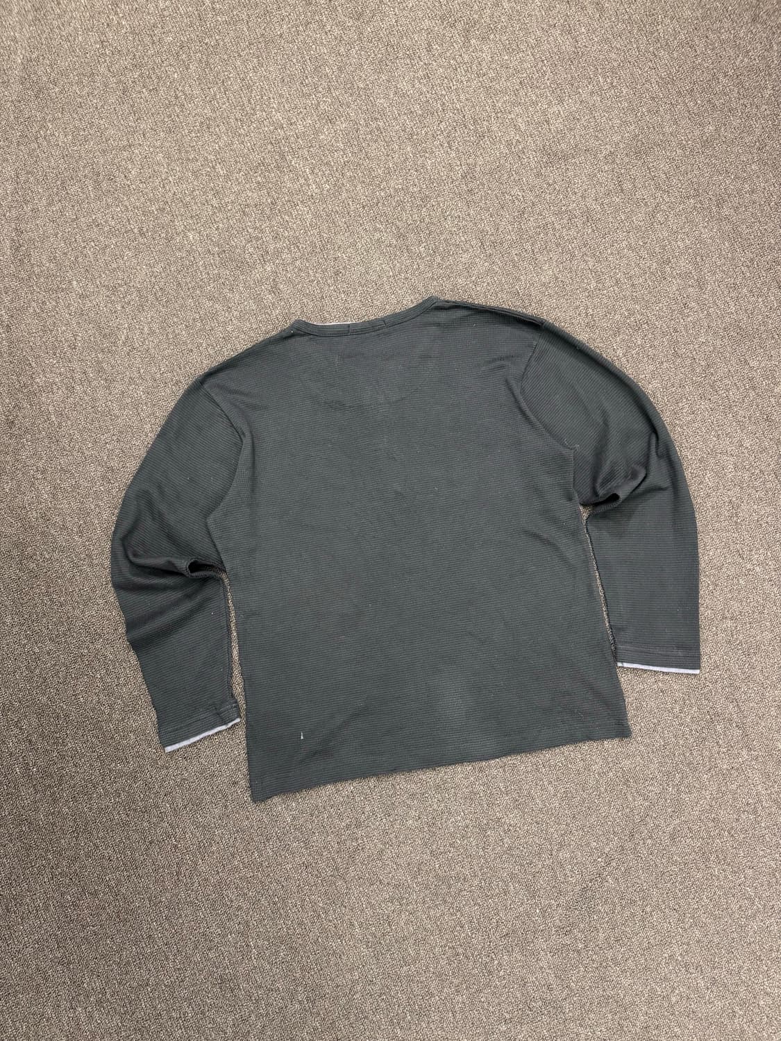 L)Japanese vintage 레이어드 헨리넥 와플 롱슬리브 상품이미지6