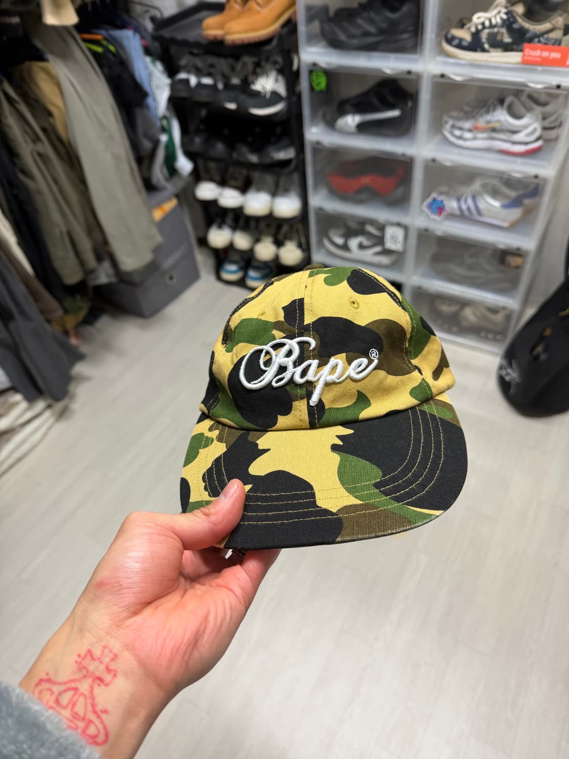 [OS] 베이프 퍼스트 카모 패널 캡 상품이미지3