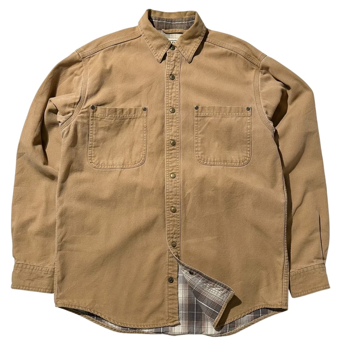 엘엘빈 덕 캔버스 체크 라이닝 워크 셔츠 상품이미지1