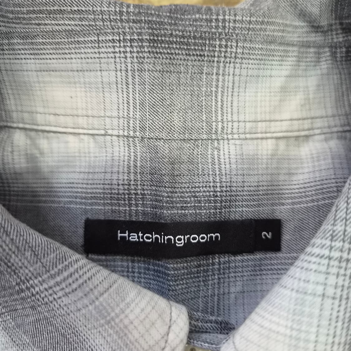 2) 해칭룸 옴브레 체크 셔츠 남방 헤칭룸 상품이미지3