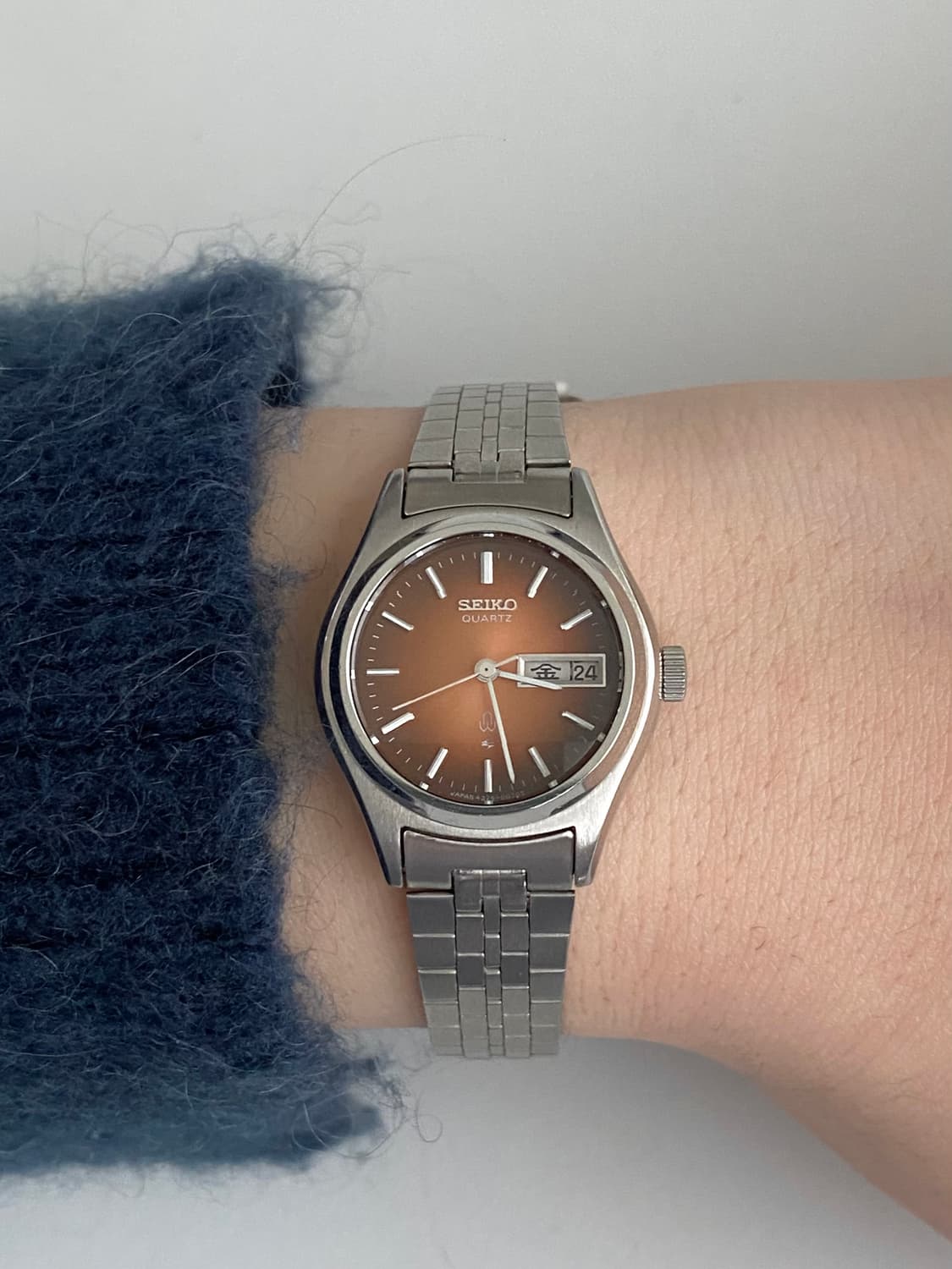 Seiko 세이코 브라운 그라데이션 데이데이트 쿼츠 상품이미지10