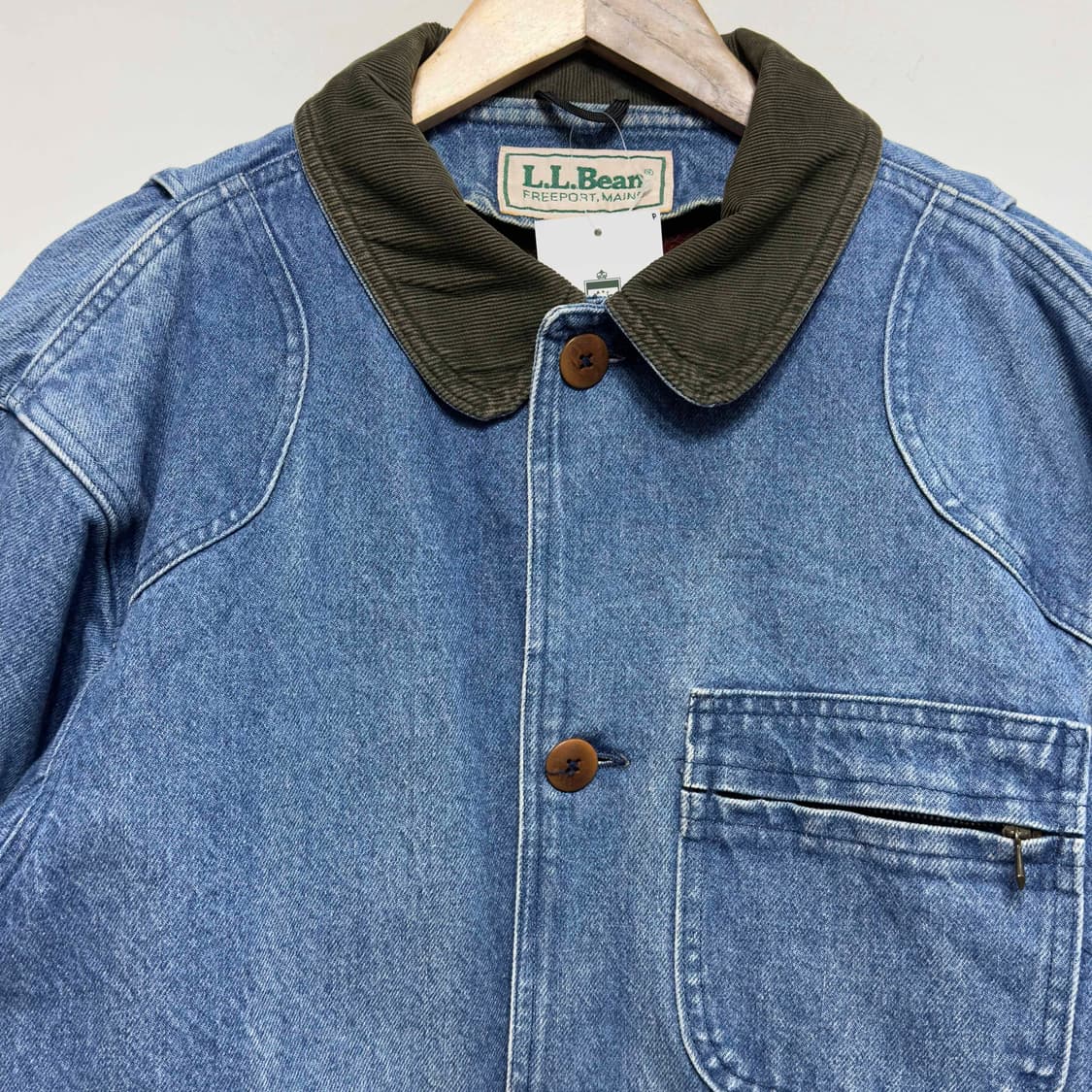 80s L.L.Bean 엘엘빈 데님 헌팅 자켓 USA 상품이미지2