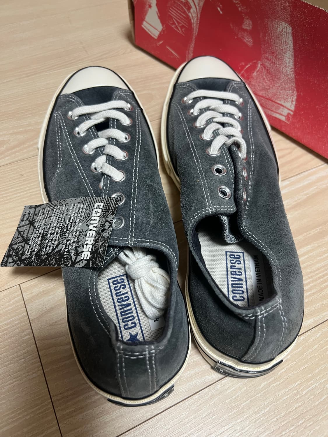 (250,275) 컨버스 척테일러 1970s 차콜 스웨이드 상품이미지3