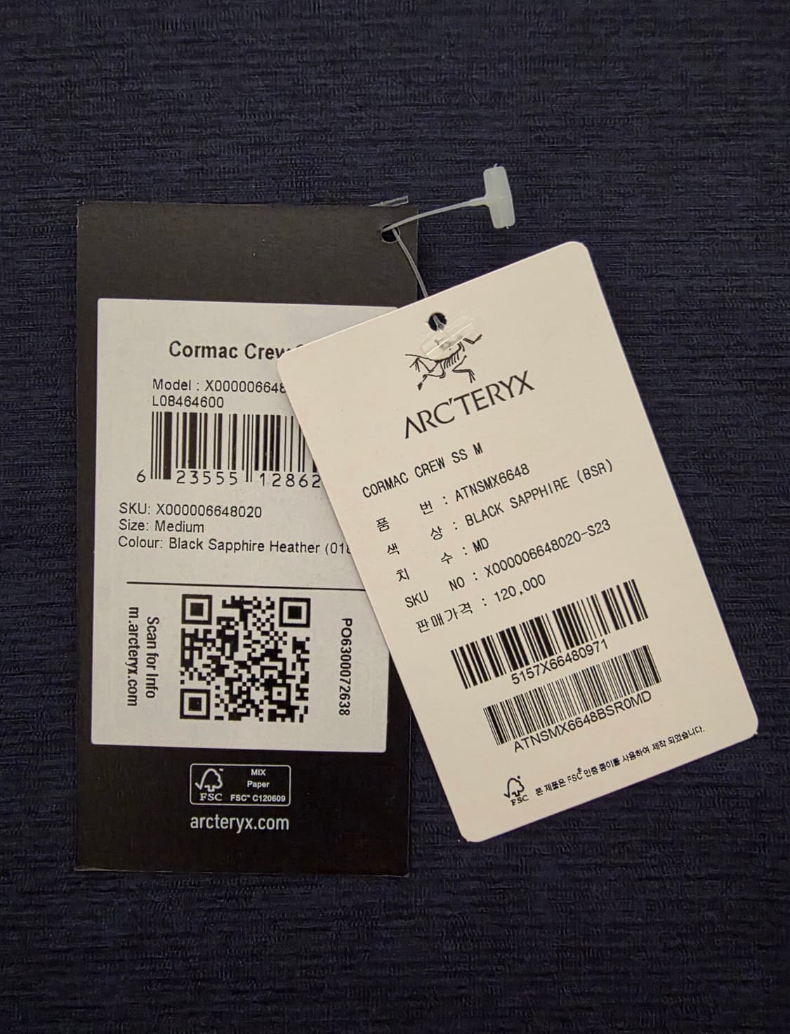 아크테릭스 코막 크루 SS맨 Black Sapphire Heather M 상품이미지5