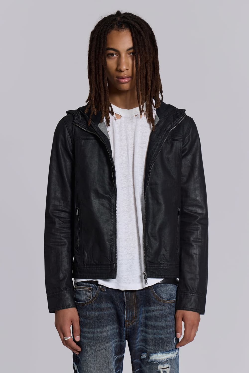 Bedrock Waxed Hooded Denim Jacket xs 상품이미지1