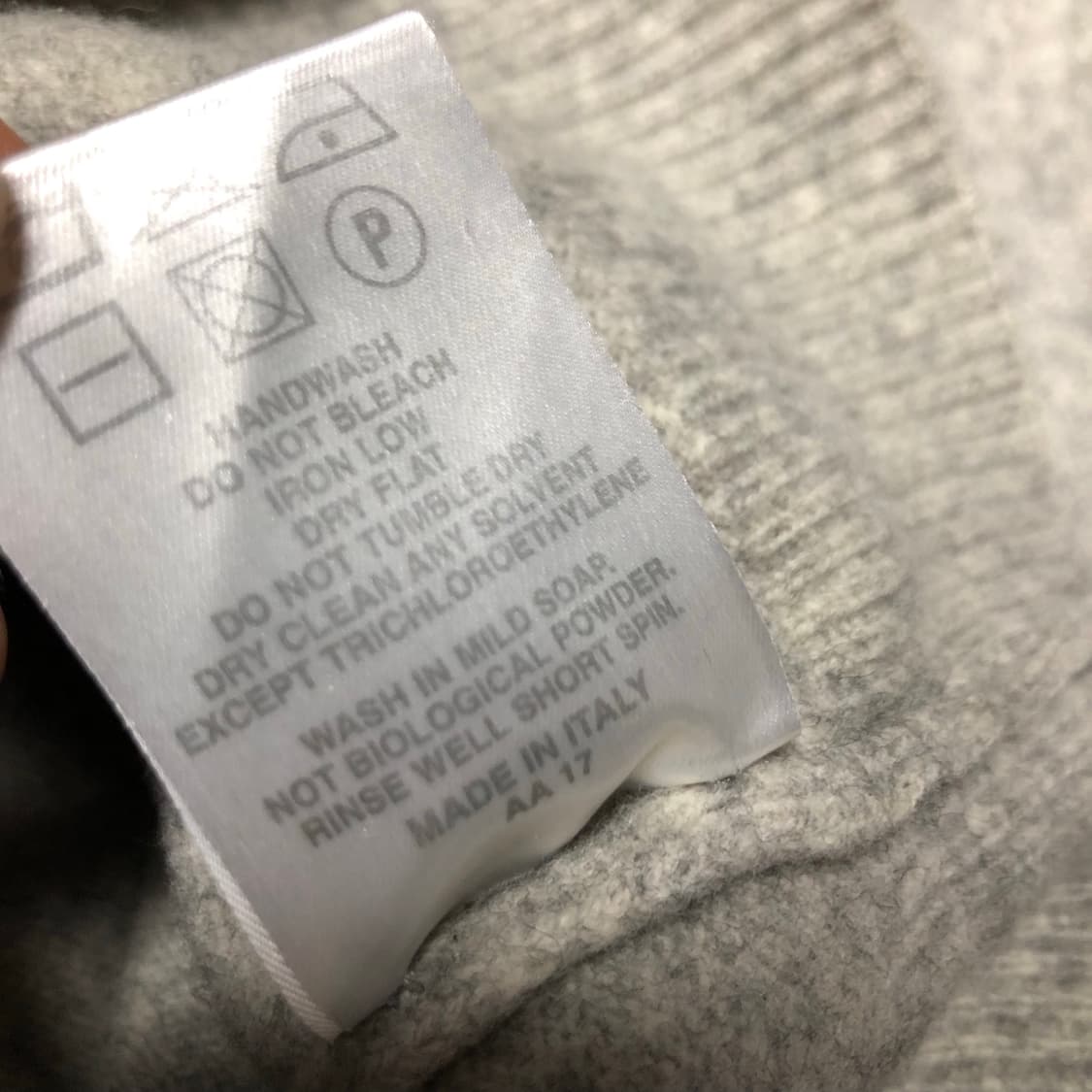 버버리 니트 램스울 남성용 깔끔 상품이미지5