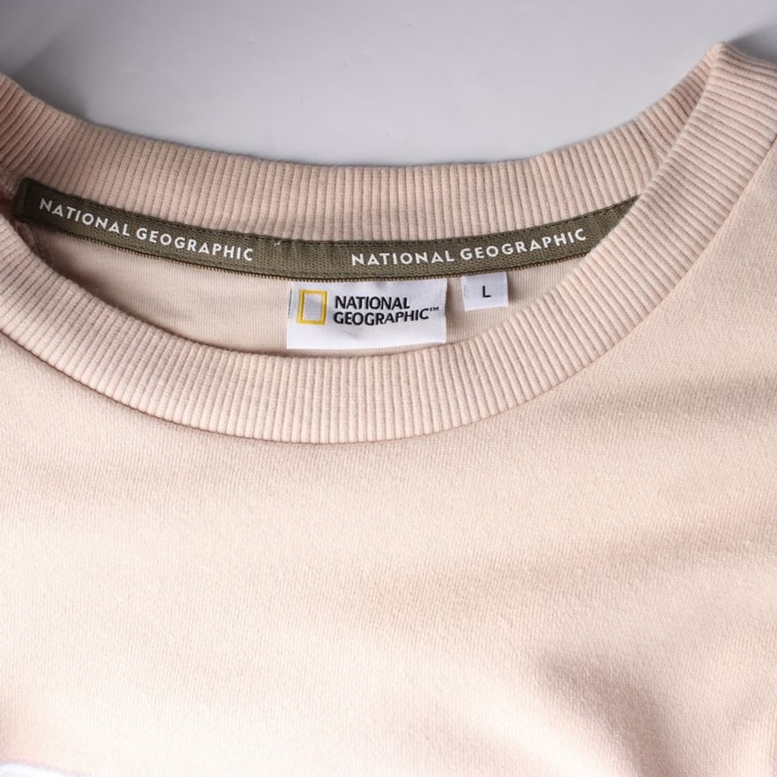 내셔널지오그래픽 폴라베어 핑크 맨투맨 L 상품이미지5