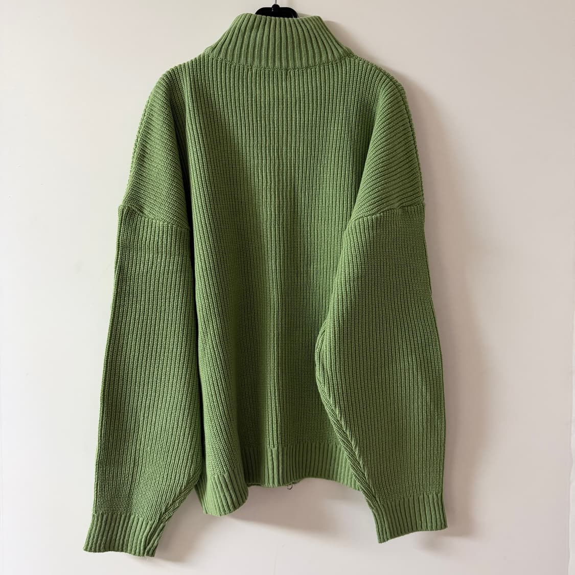 새상품 남자 세로골지 니트 집업 상품이미지5