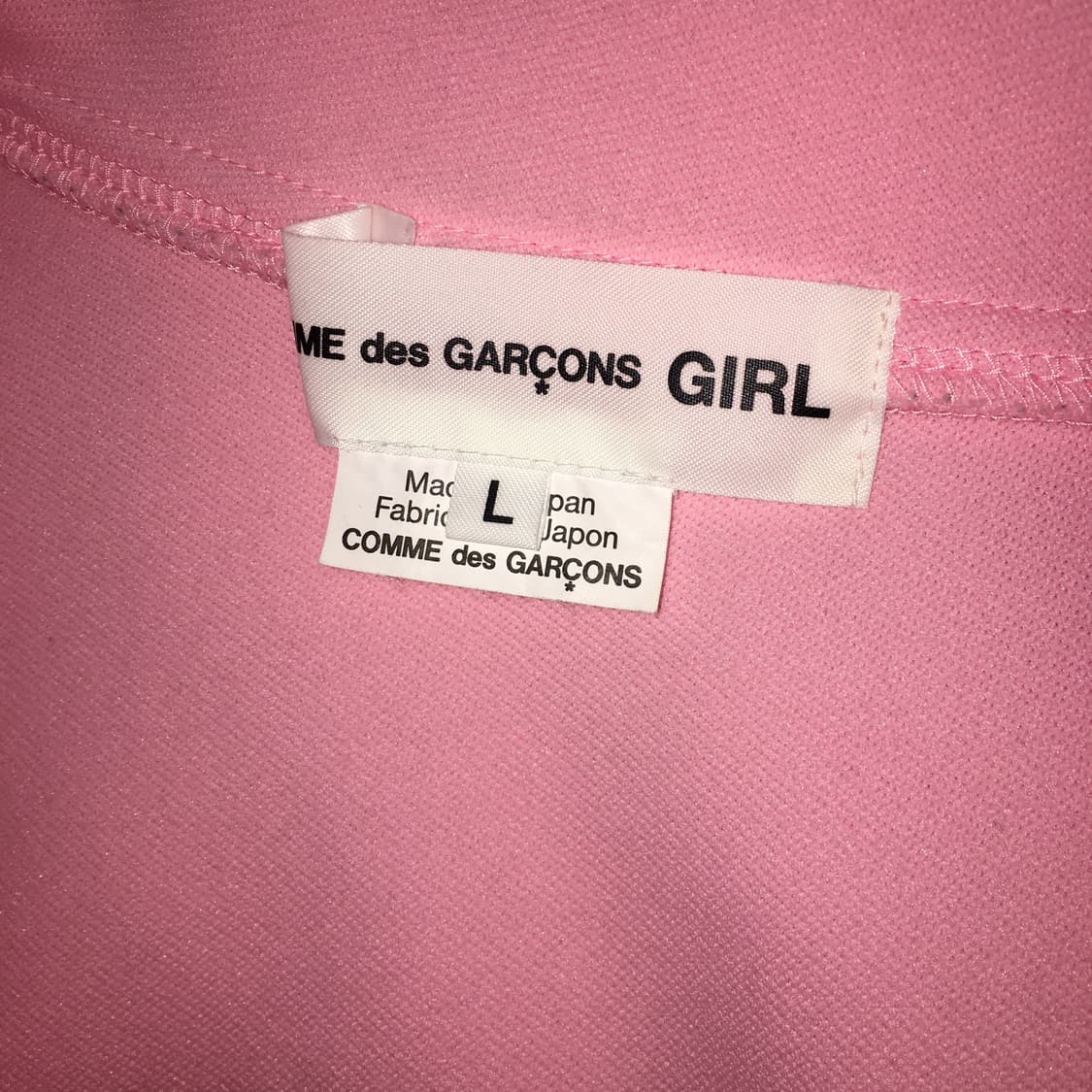 comme des garçons girl 2024fw 핑크 리본 져지 상품이미지10