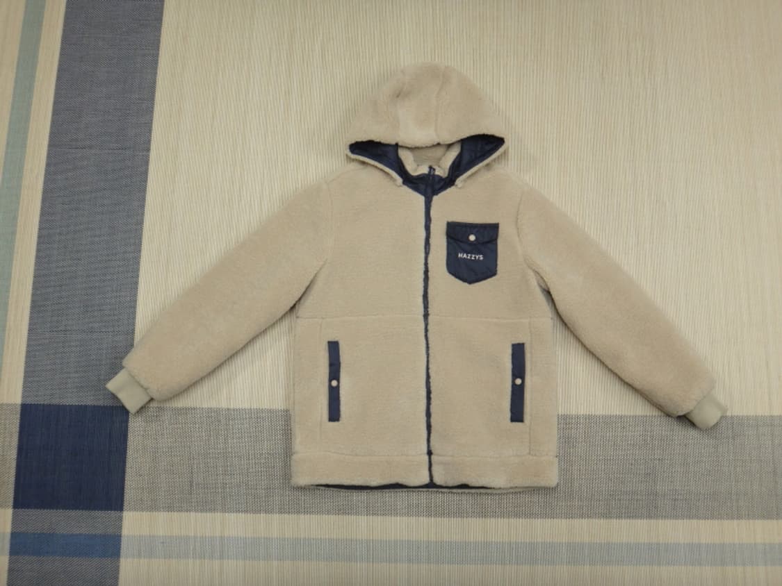 (95) 헤지스 남성 뽀글이 양털 리버시블 점퍼 상품이미지1