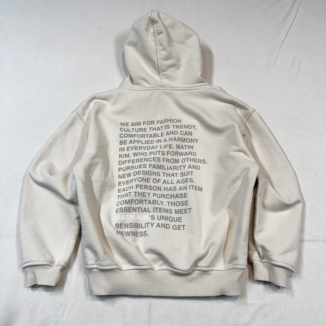F) 마뗑킴 아이보리 헤비웨이트 후드티 상품이미지4