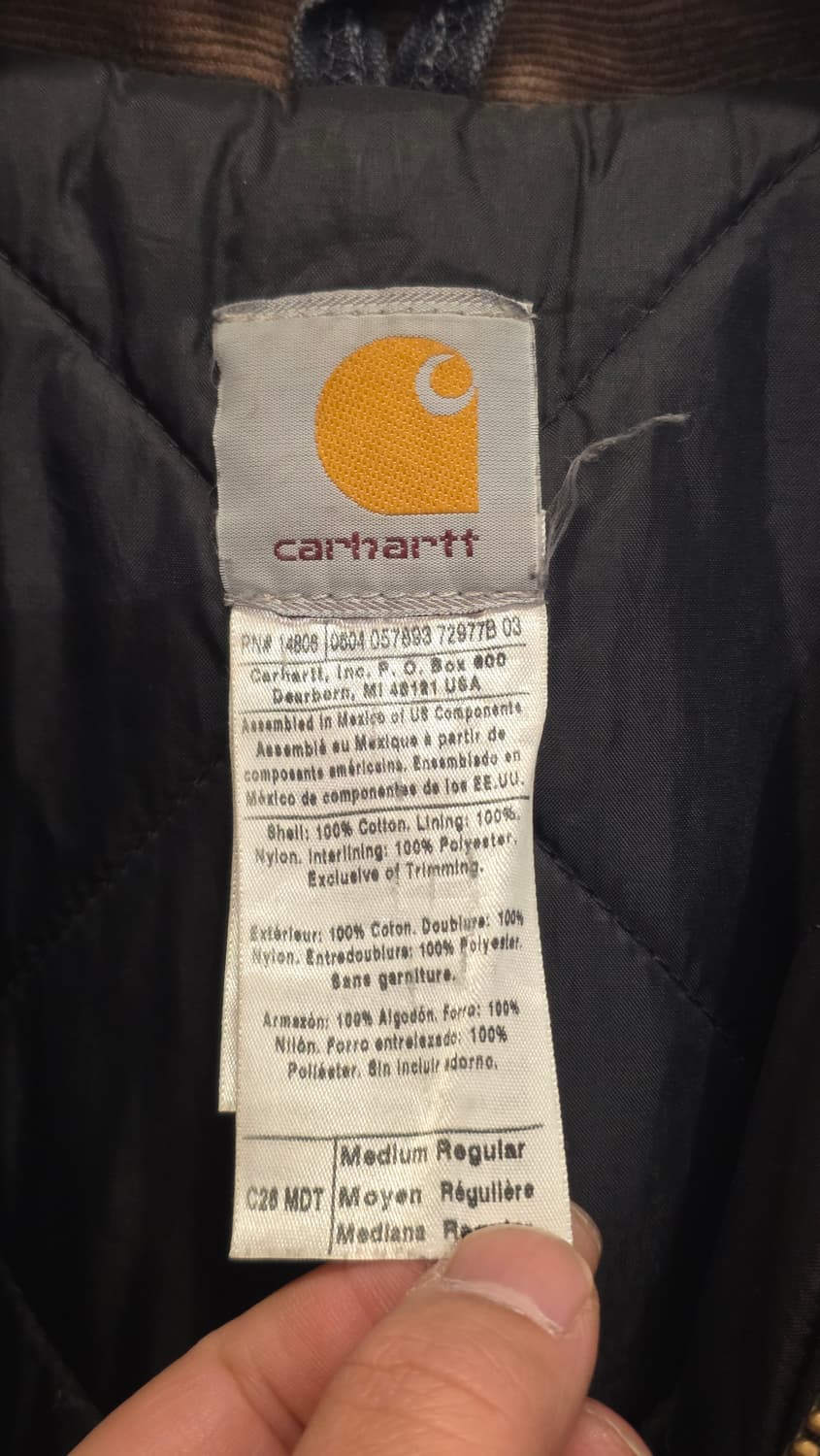칼하트 90's 코듀로이카라 워크자켓 M사이즈 상품이미지3