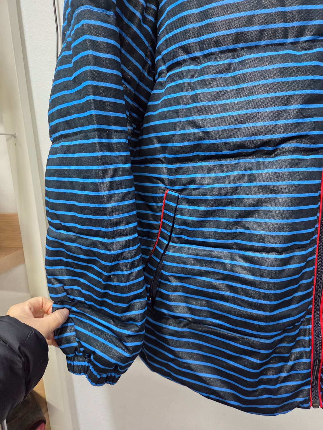 까스텔바작 블루 스트라이프 덕다운 패딩 점퍼 105 상품이미지3