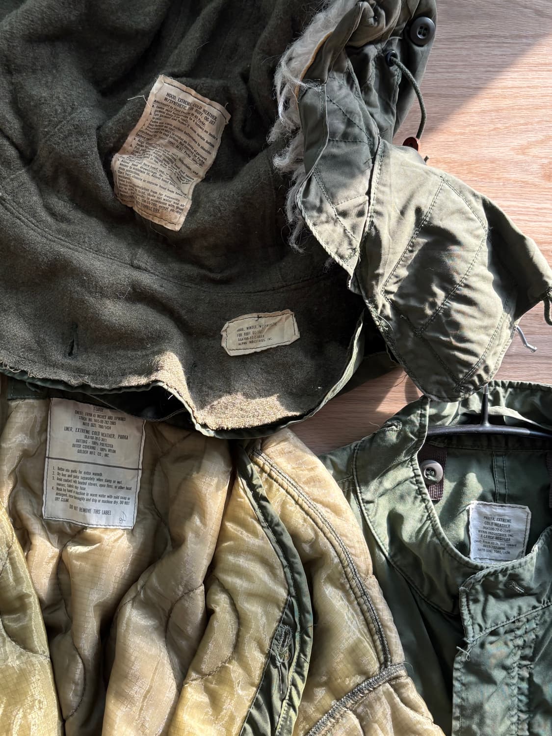 70s 오리지널 m65 피쉬테일 풀세트  XL 상품이미지7