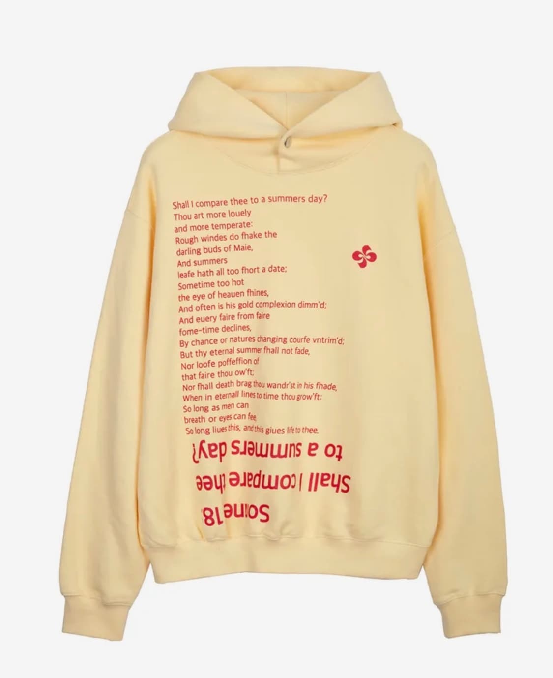 헤레틱 SONNET 18 HOODIE butter 버터색 상품이미지2