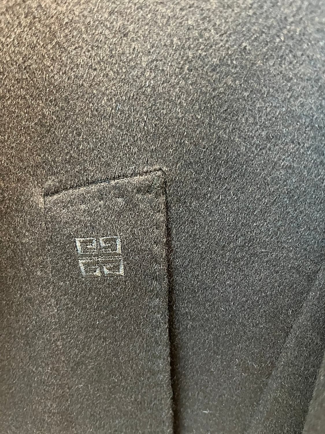 100) 지방시 초코브라운 캐시미어100% 코트  상품이미지8