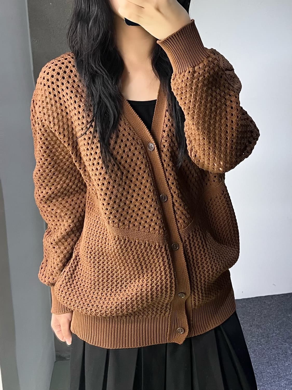 주카 19s/s 메쉬 니트 가디건 상품이미지2