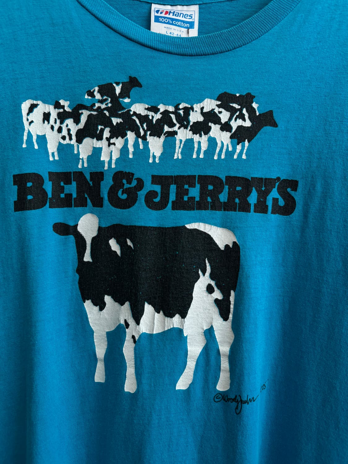 [L]90's BEN&JERRY'S USA 벤앤제리스 프로모 티셔츠 상품이미지4