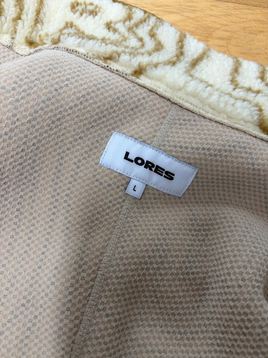 로어즈 베이지 플리스 상품이미지3