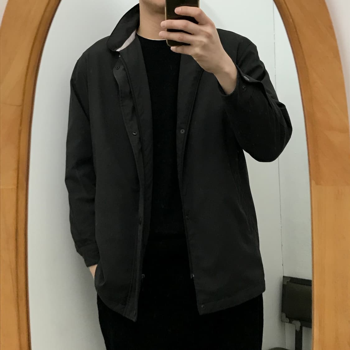 90s 입생로랑 브라운 차콜 집업 블루종 자켓 남성 102 여성 루즈핏 상품이미지8