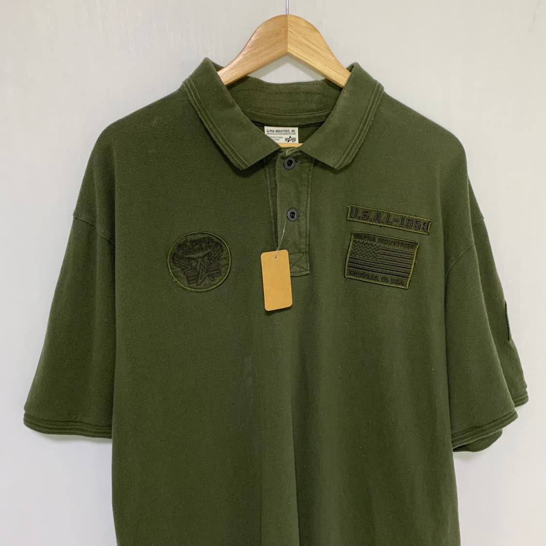 알파인더스트리 밀리터리 반팔 카라 티셔츠 폴로티 빅사이즈 오버사이즈 상품이미지3