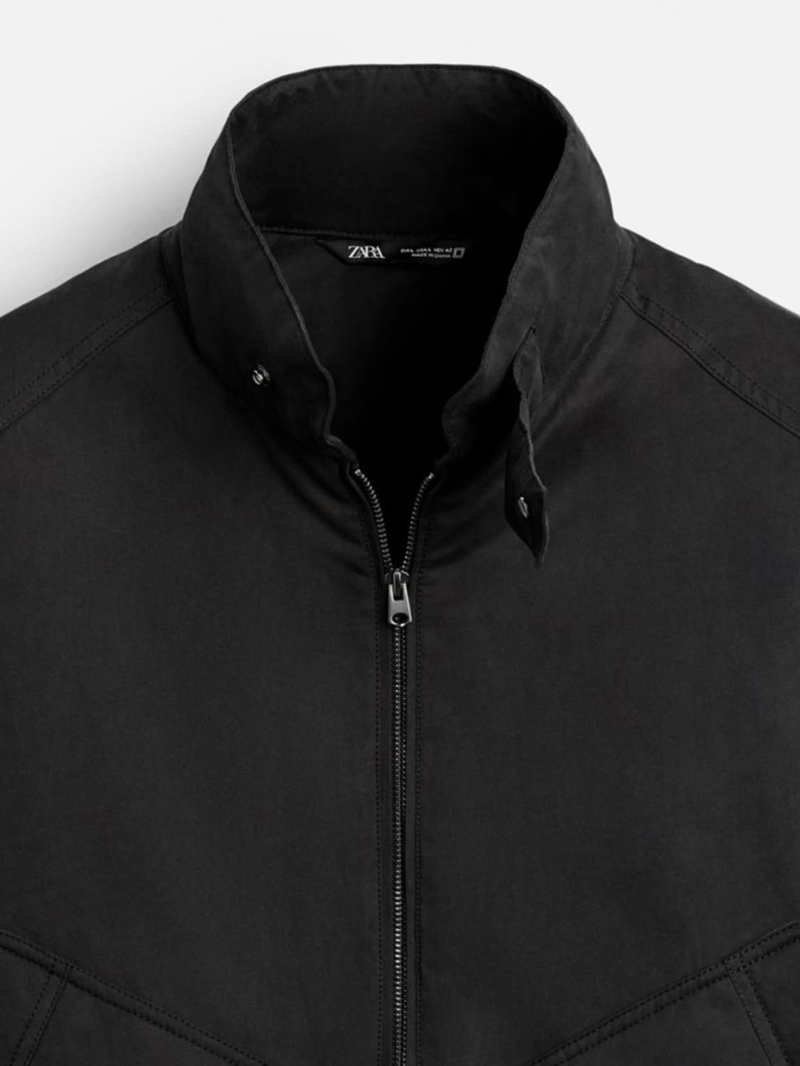 [M] 자라 패딩 보트 점퍼 블랙 상품이미지4