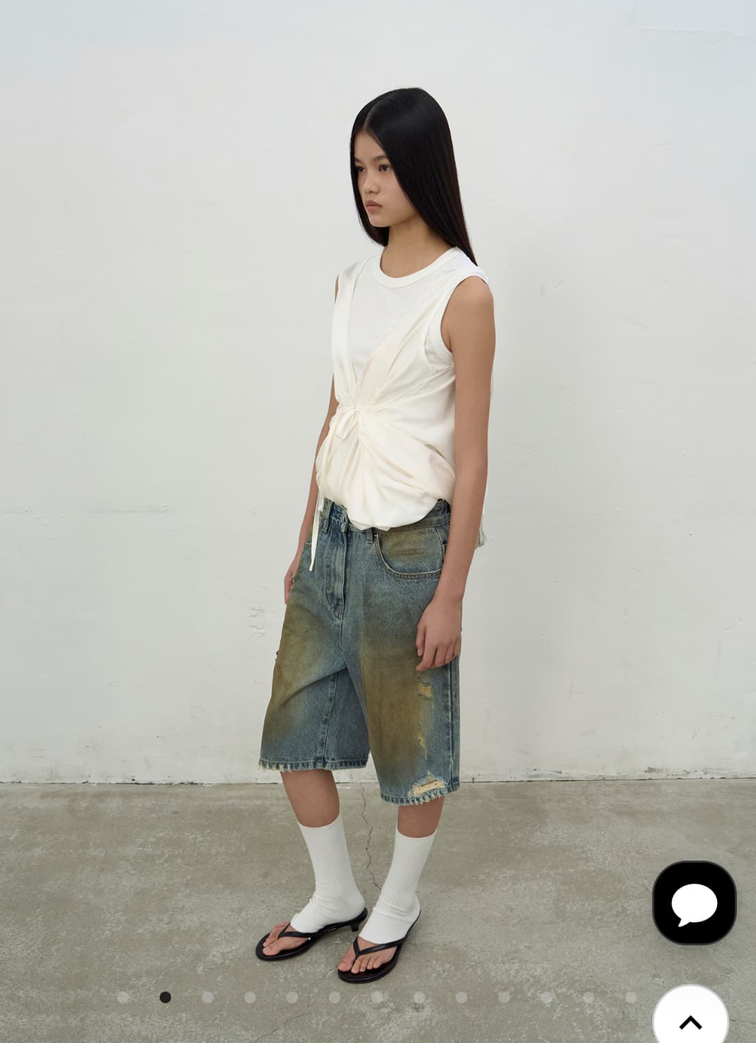 LCDC washed blue denim shorts 워시드블루데님쇼츠 상품이미지2