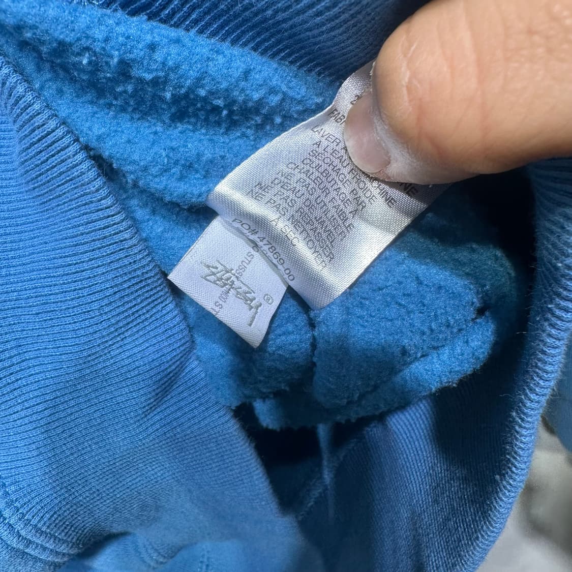 스투시 써니 블루 후드 판매합니다 상품이미지6