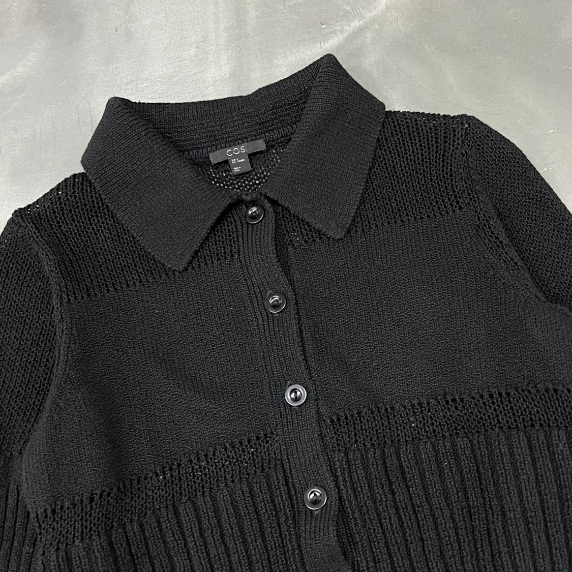  코스 카라 하프 니트 가디건 y16378 상품이미지3