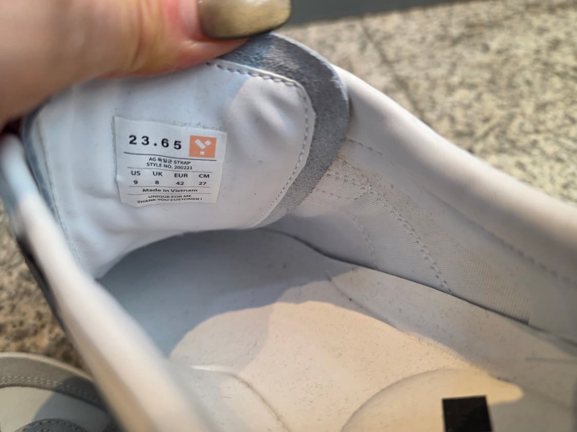 23.65 브랜드의 천연 소가죽 AG 독일군 스트랩 스니커즈 상품이미지9