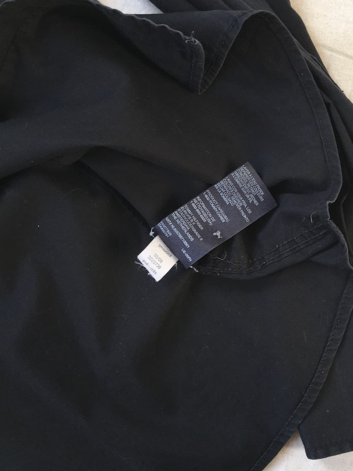 타미힐피거 로고 셔츠 블랙 상품이미지6