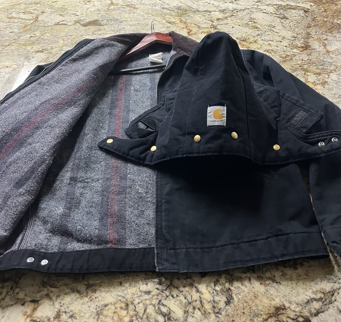 (후드포함) 칼하트 J01 디트로이트 자켓 블랙 상품이미지2