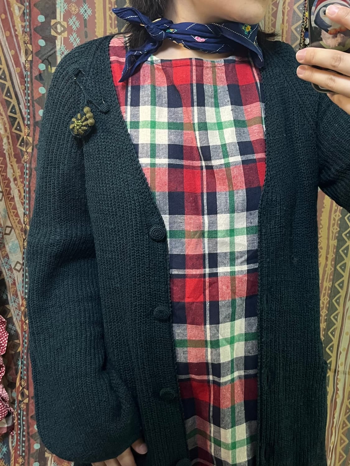 Sybilla 시빌라 자수 브로치 가디건 상품이미지5