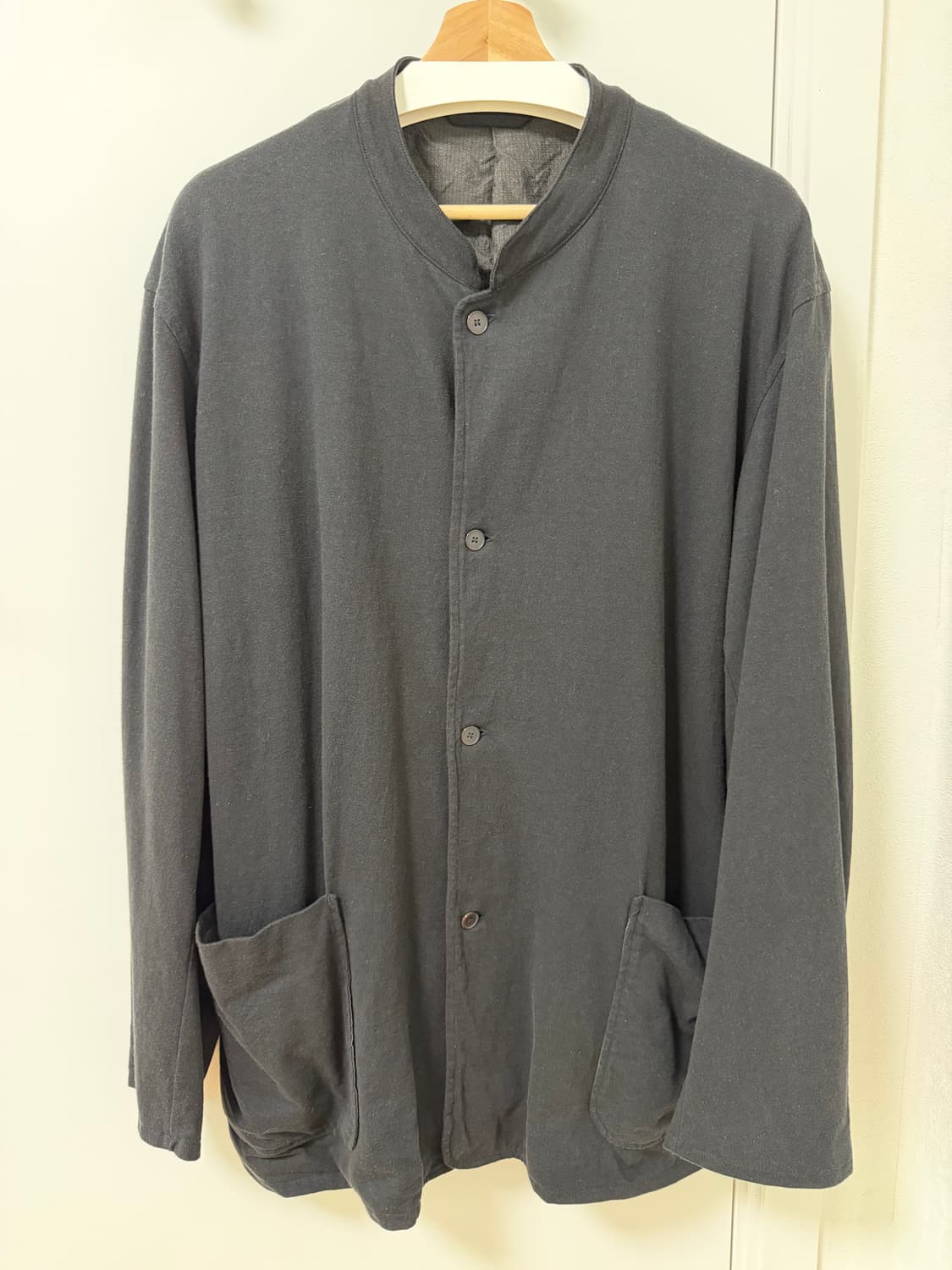 [2] 코모리 코튼 저지 스탠드 카라 자켓 상품이미지4