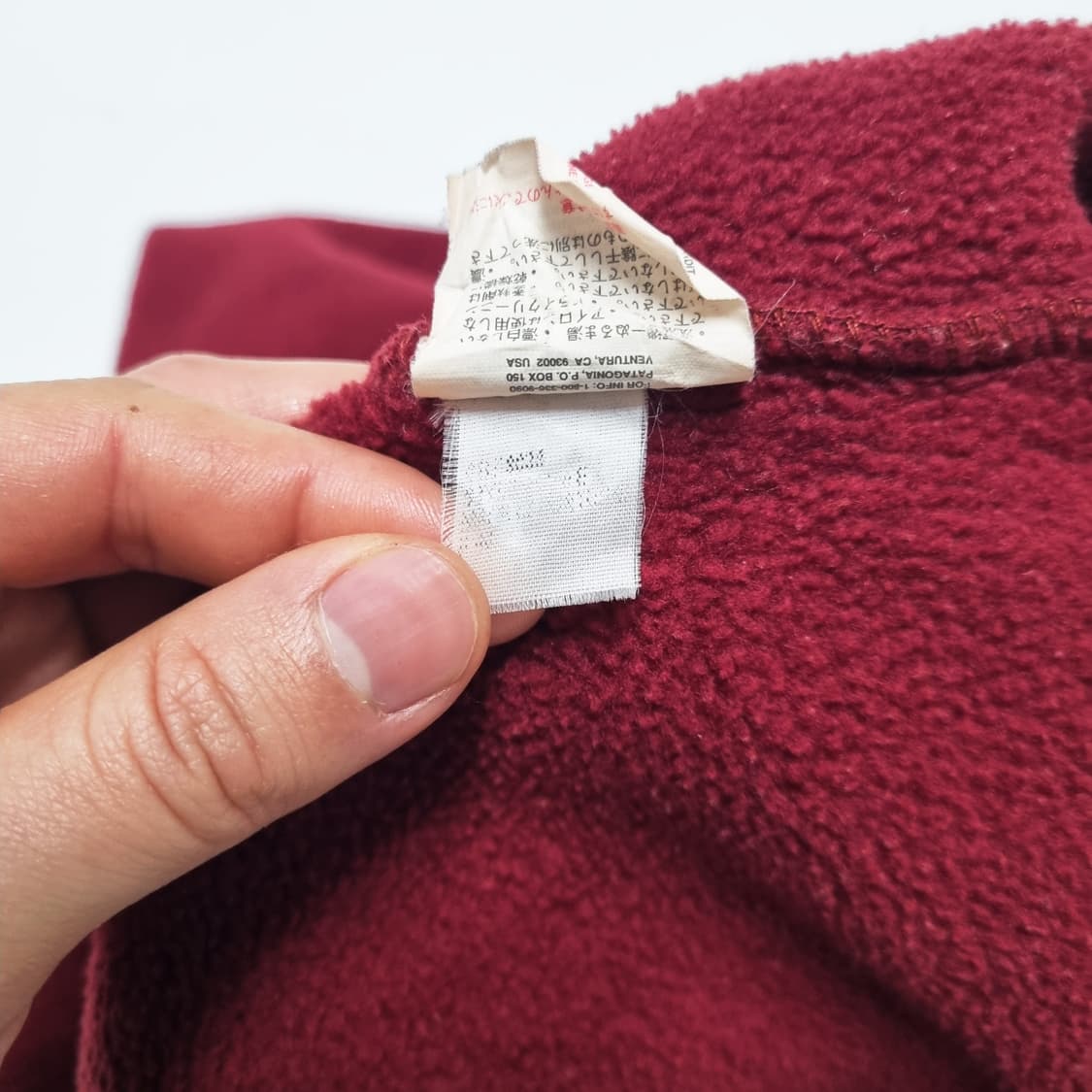 90s 파타고니아 신칠라 후리스 버건디 - XS 상품이미지10