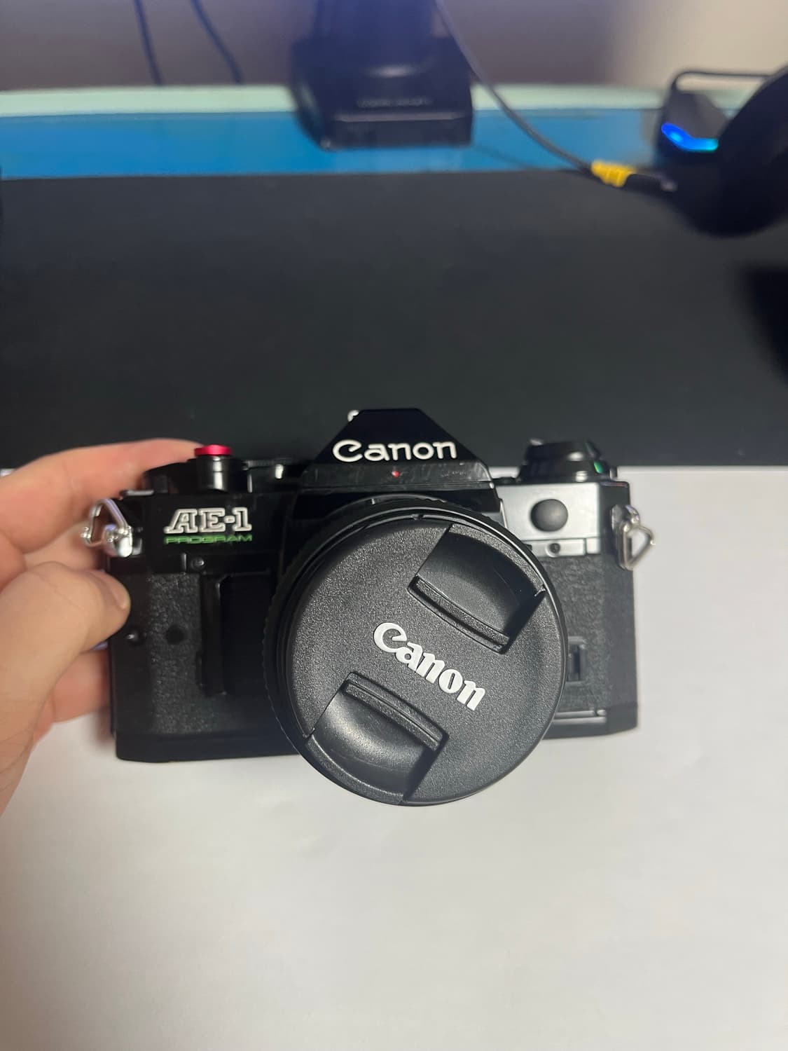 [점검완료]캐논 ae-1 p 프로그램 + 28mm 2.8  (배터리포함) 상품이미지1