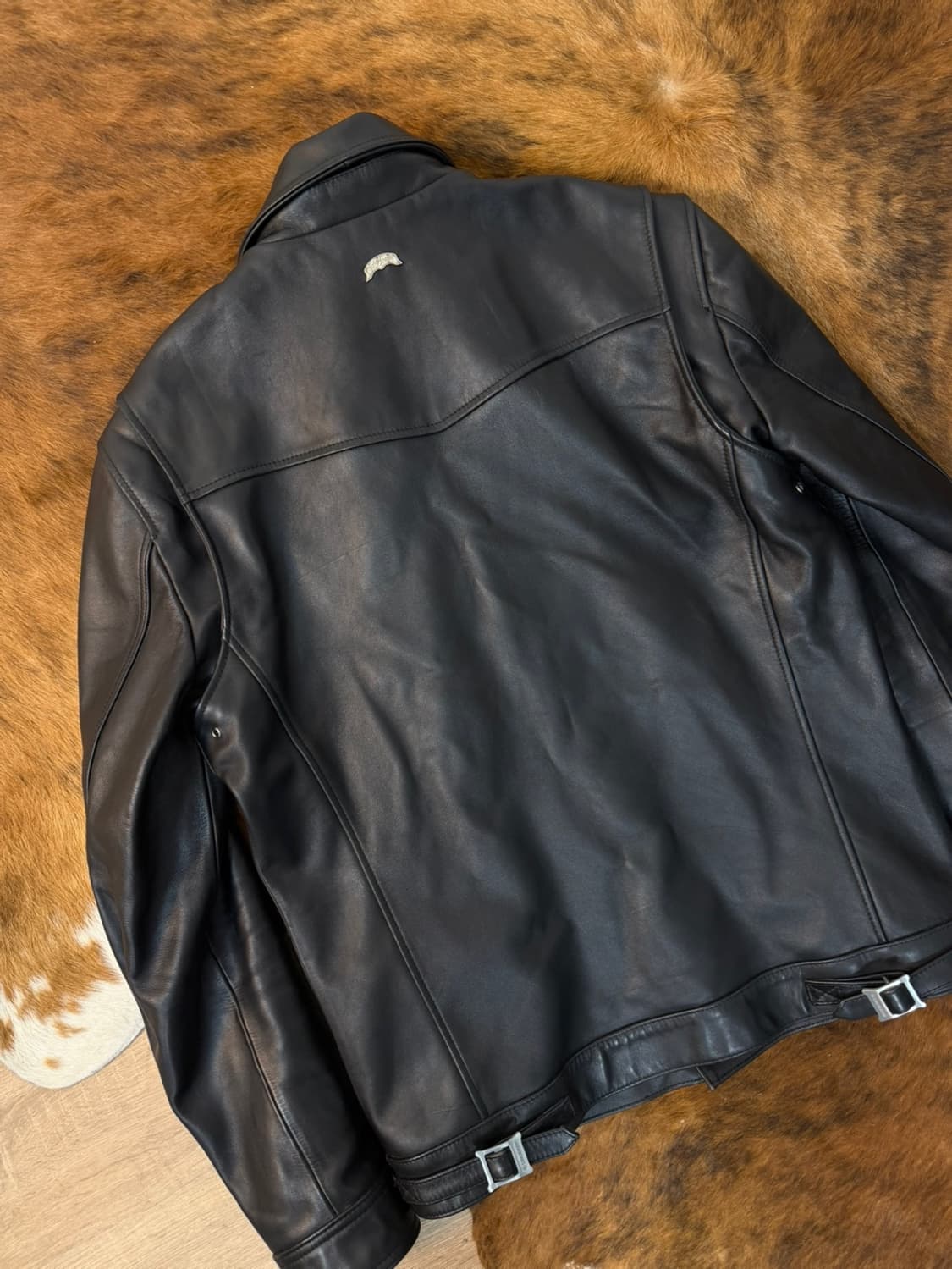 누드본즈 말가죽 트러커 레더 자켓  상품이미지8