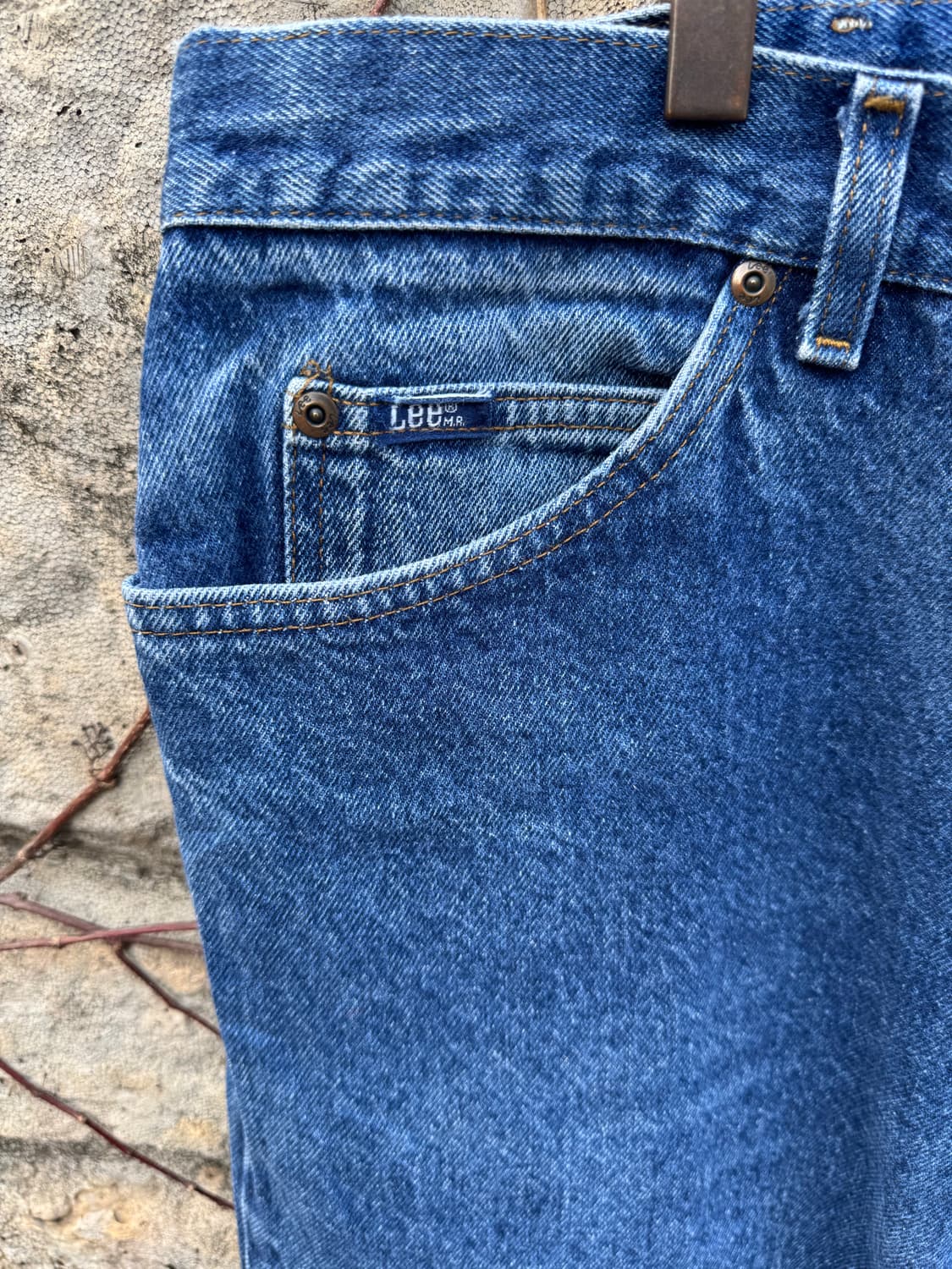 90s lee 빈티지 202-0389 부츠컷 워싱 데님 팬츠 517 상품이미지5