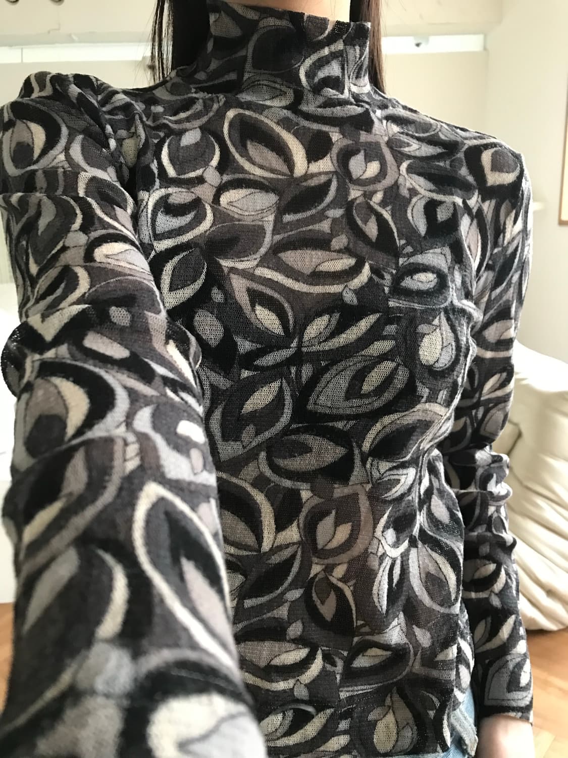 vintage pattern top 상품이미지4