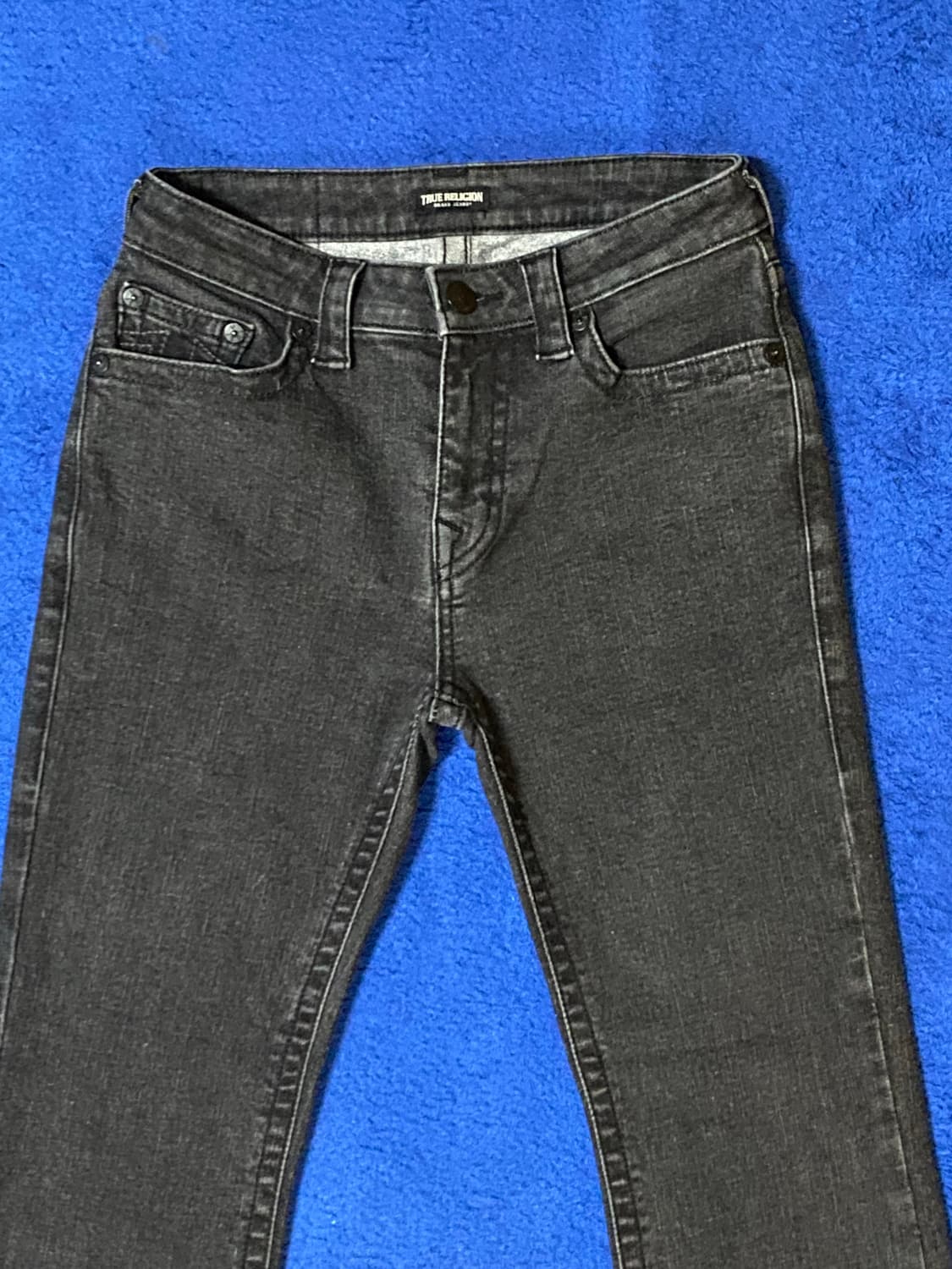 TrueReligion 트루릴리젼 블랙 워싱 데님 바지 28 상품이미지2