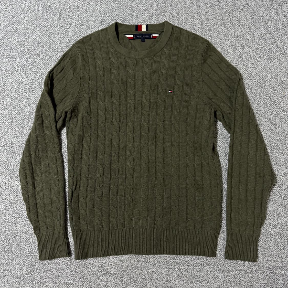 타미힐피거 꽈배기 니트 울캐시미어 상품이미지1