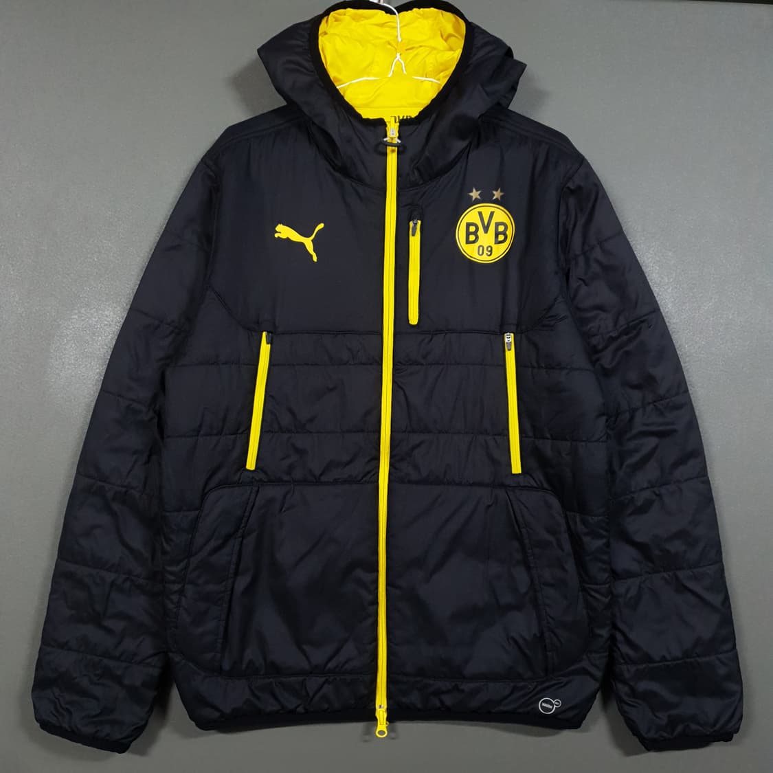 실측 M) 퓨마 도르트문트 리버서블 투웨이 경량 패딩 점퍼 자켓 블록코어 상품이미지2