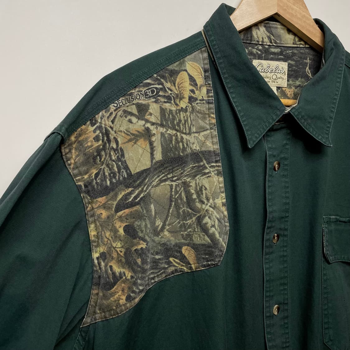 카벨라스 빅사이즈 그린 헌팅 셔츠 2XL 상품이미지2