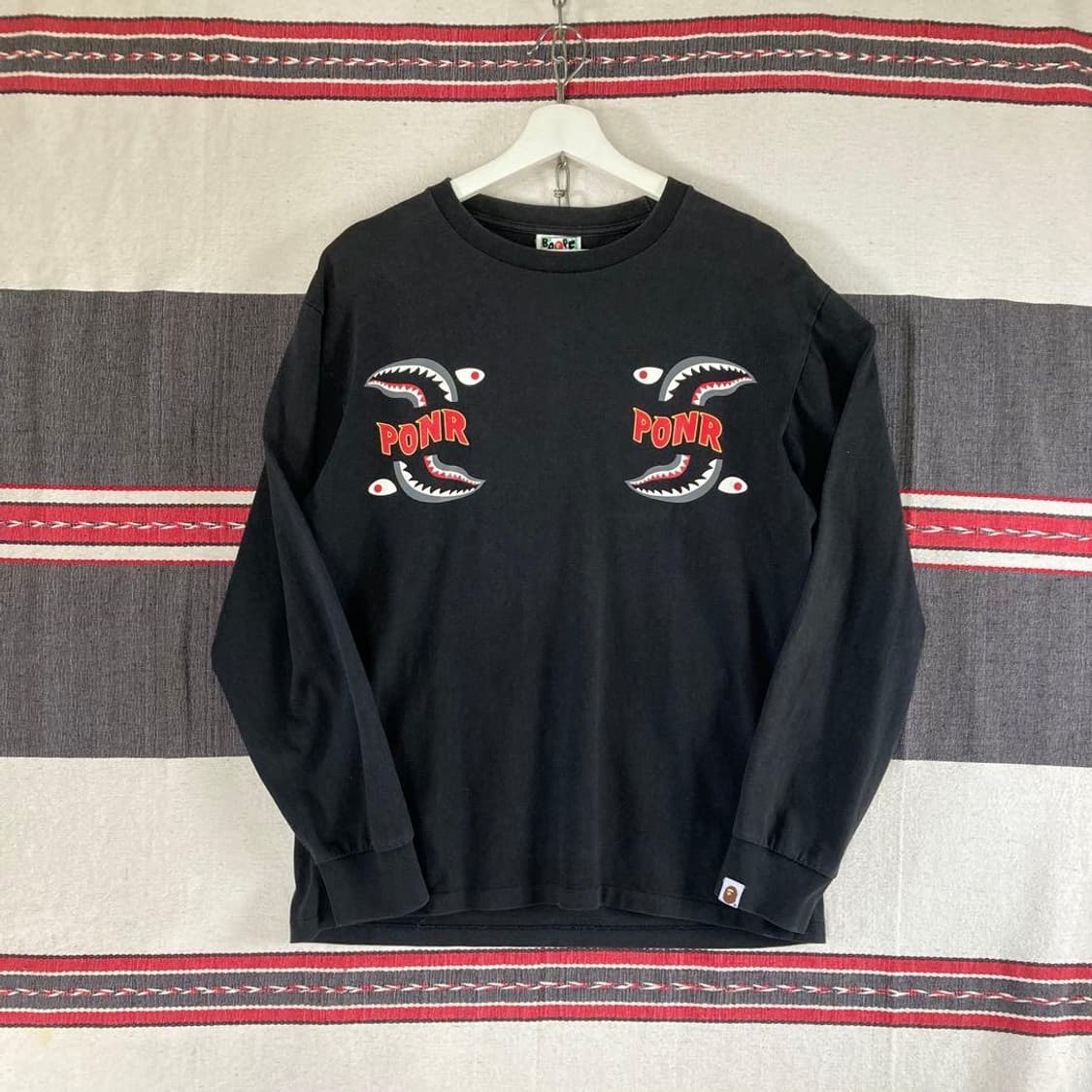 베이프 샤크 PONR 롱슬리브 티셔츠 상품이미지6