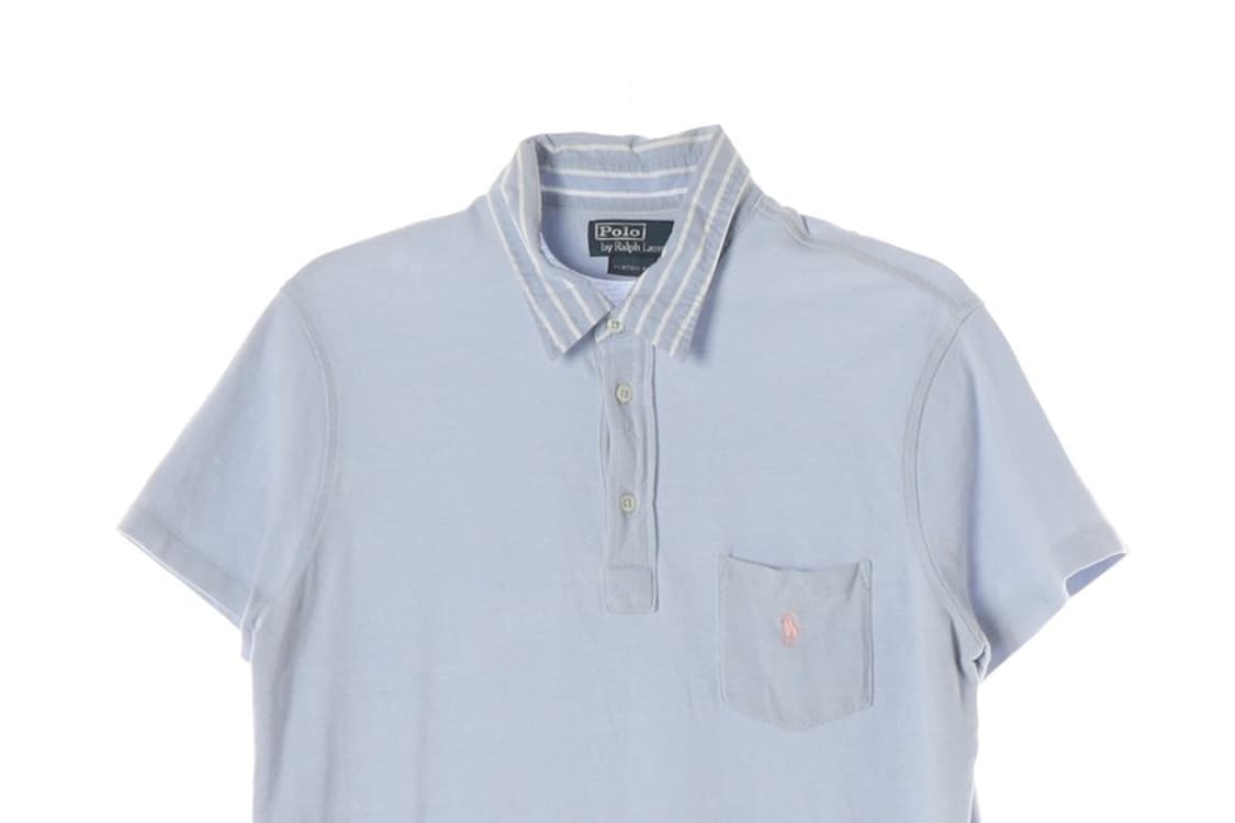 폴로 랄프로렌 스트라이프 칼라 포켓 피케 셔츠 L 상품이미지3