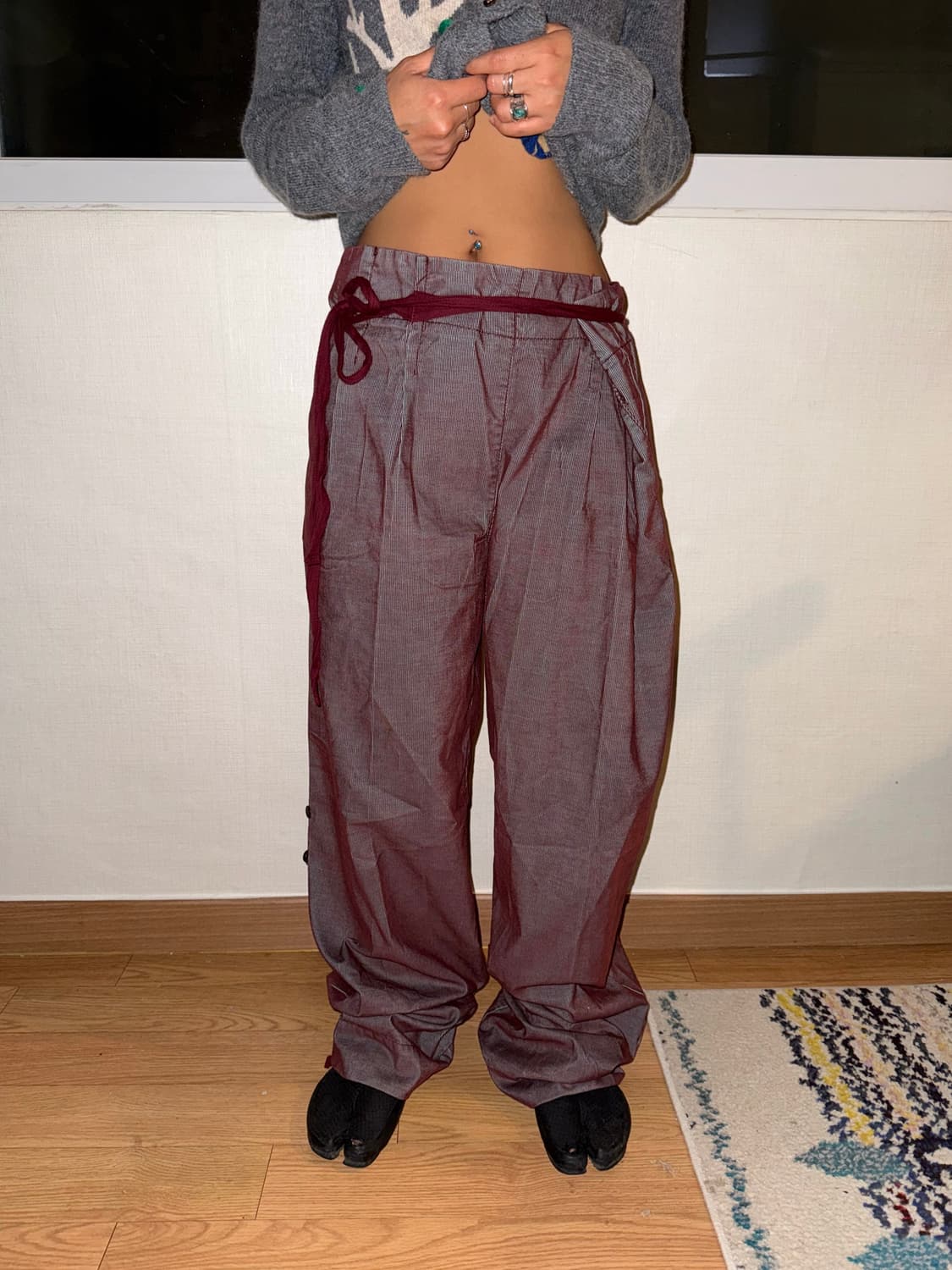 MAX&CO red detail pants 상품이미지5