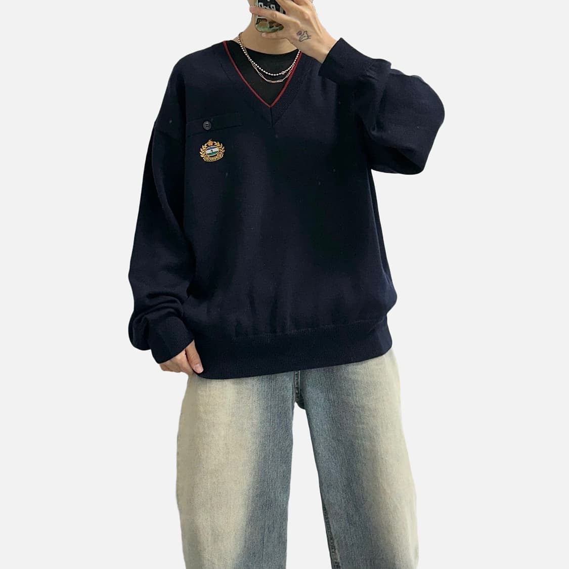 슈페리어 월계수 로고 니트 웜업 상품이미지2